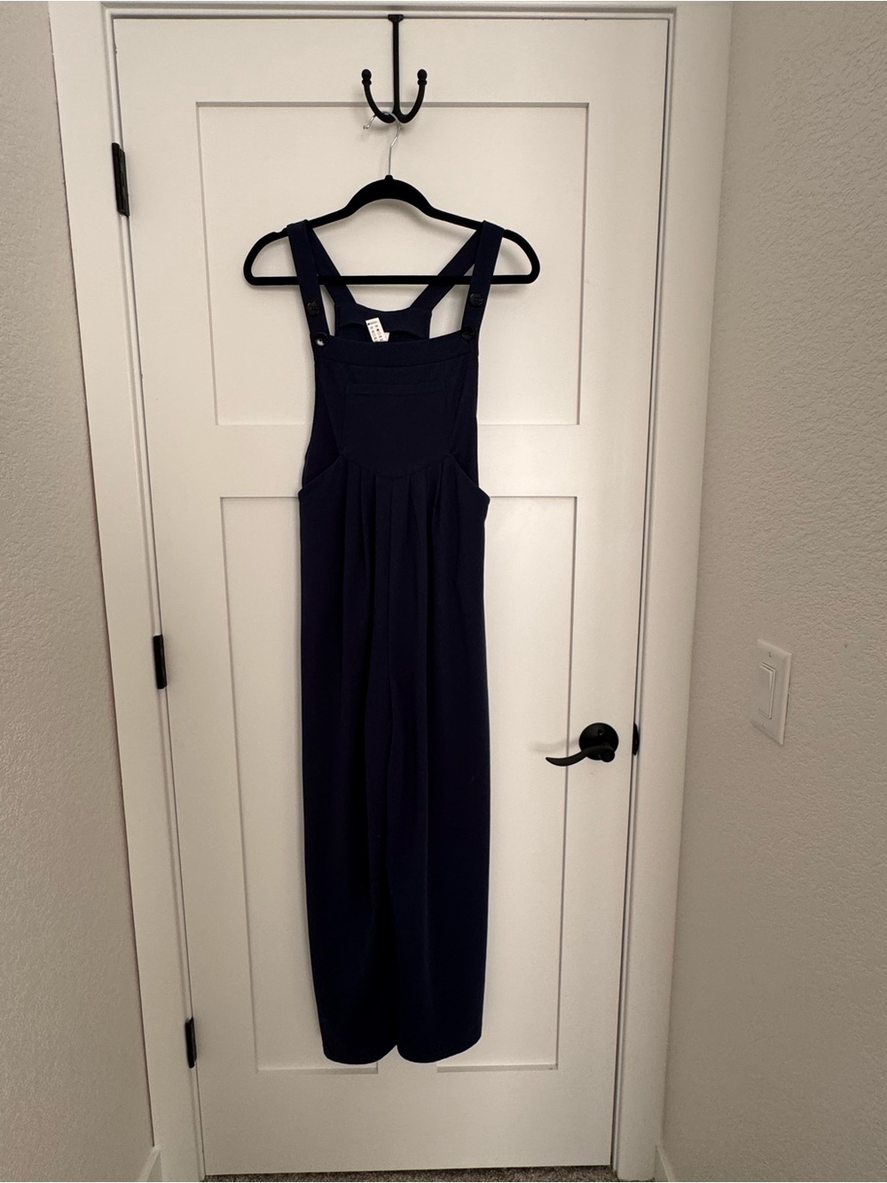 Navy Blue HALARA Sleeveless Jumpsuit Dress